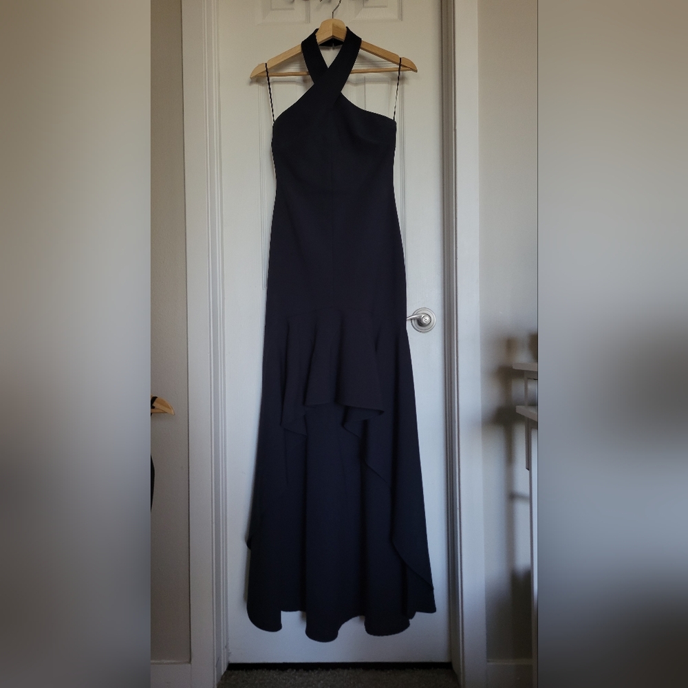 High Low Halter Neck Formal Dress